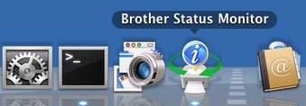 Du kan kontrollere enhetsstatusen ved å klikke på ikonet Statusovervåking i kategorien Enhetsinnstilling i ControlCenter2, eller ved å velge Brother Statusovervåkning i Macintosh