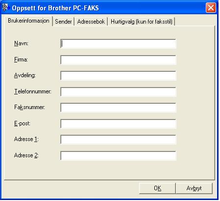 5 Brother PC-FAKS programvare (kun MFC-9120CN og MFC-9320CW) 5 PC-FAKS-sending 5 Med funksjonen Brother PC-FAKS kan du bruke datamaskinen til å sende et dokument fra et program som en standard faks.
