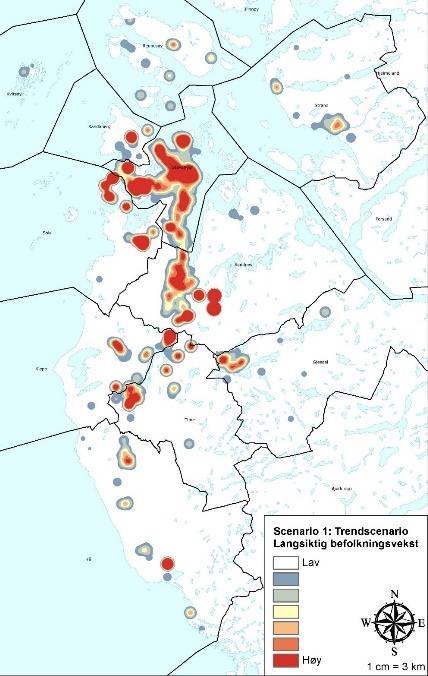 Sc1 Arealbruk og transporttiltak som reduserer klimautslipp - Byutredning for Nord-Jæren Sc2 Sc2