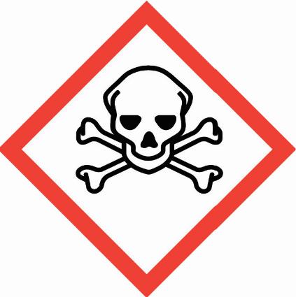 Acute toxicity, category 2, oral Specific target organ toxicity (repeated exposure), category 1 Skin corrosion, category 1B Hazardous to the aquatic environment,