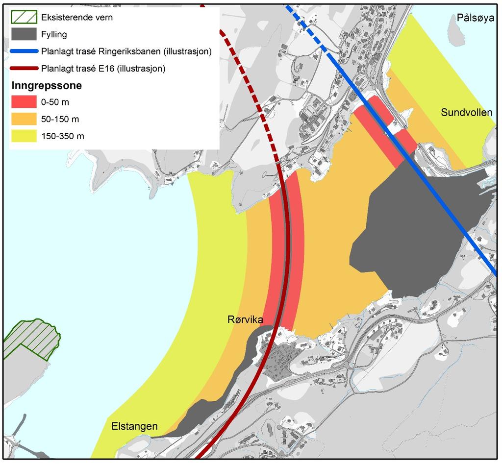 I vurdering av behovet for økologisk kompensasjon danner det økologiske funksjonsområdet (ØF08), se figur 4, kjernen i det som utgjør det landskapsøkologiske rommet (LØ02) i Kroksund, se figur 5.