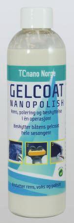 Produktbeskrivelse og fordeler: Gelcoat Nanopolish er grundig rengjøring, polering og langtidsbeskyttelse alt i én arbeidsoperasjon!