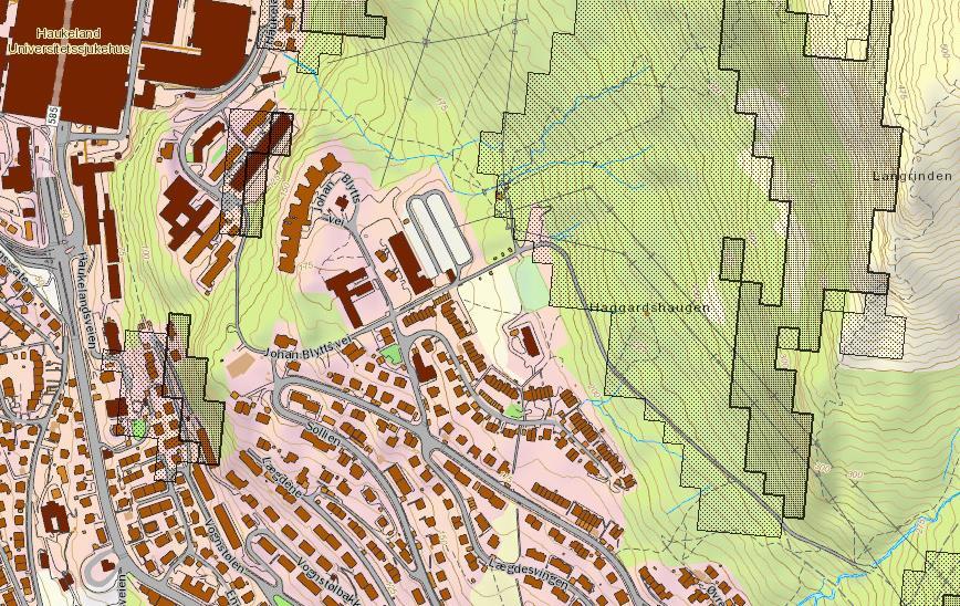 Det er ikke registrer skredhendelser innenfor eller nært aktuelt område. Det er registrerte snøskredhendelser ved Bjørndalen, ca. 1 km nordover, og ved Lægdene, ca. 1 km sørover.