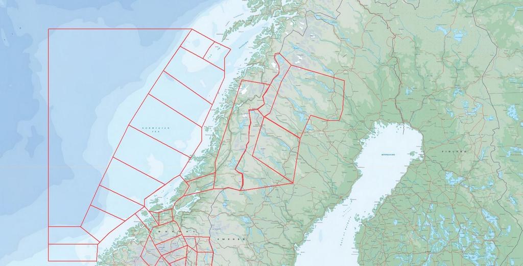 RNORAF NAOC TRJE18 Proposed areas mid and north Norway incl SWE areas Usage: Fixed Wing TRIDENT MAR FL300 MSL FL500/300 FL050 (Note2) FL 500/300 MSL (Note 1) D5 C10 D2 C11 FL300 MSL (Note 1) FL500