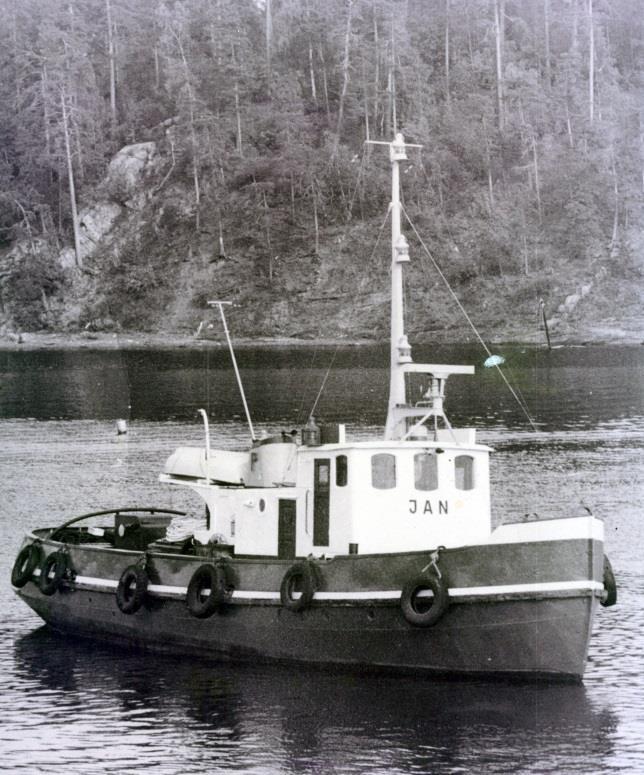 Figur 25. Jan. Foto: privat, Jørgen A. Pedersen. Som slepebåtskipper var det en stor fordel og være kjent i farvannet innenfor leien de fulgte.