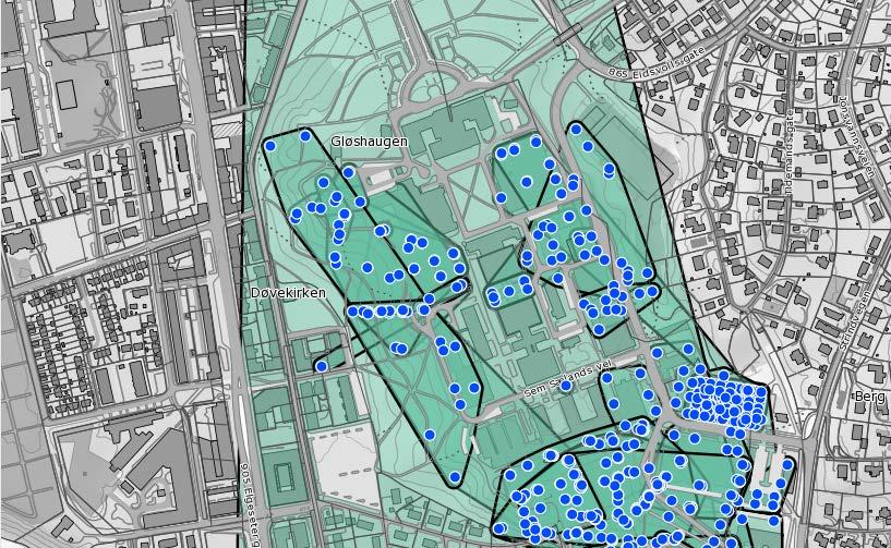 Oppbygging GU = Geoteknisk Undersøkelse = prosjektområde GB