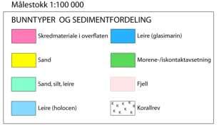 Bunnsedimenter Fosen Hitra Trondheim Stjørdal