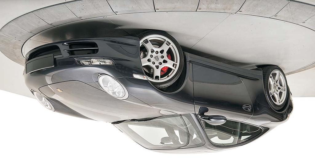 Carturner bilfoto børstet rustfri skive lysgrå AL9006