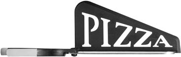 Pizzasaks Rustfritt stål / plast. Med denne delbare pizzasaks, kan du klippe dine pizzastykket perfekt og servere de med serveringssiden.