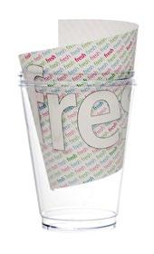 Fresh yoghurtbeger med ilegg, hvit AS/PP plast. Med dette smarte takeaway-begeret kan du ta med deg din frokost eller mellommåltid på bussen, til jobben, skolen, treningen eller utflukten.