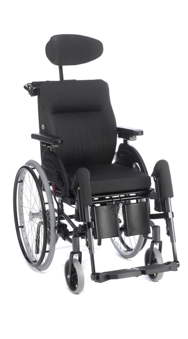 1. INTRODUKSJON Netti 4U comfort CED(S) er en komfort rullestol produsert for både innendørs og utendørs bruk. Den er testet i henhold til DIN EN 12183:2009.