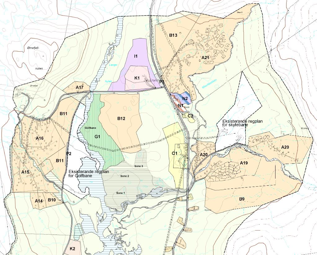 1.2 Kommuneplanens arealdel Den aktuelle teigen ligger som eksisterande fritidsbusetnad i gjeldande versjon av kommuneplanens arealdel.