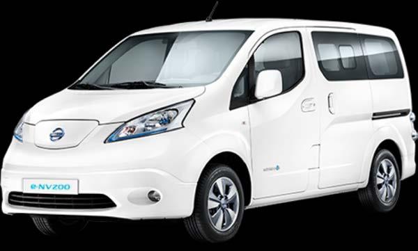 Nissan e-nv200 Evalia 2018 Lading AC Type 1 32A 1-faslanding (6,6 kw) DC