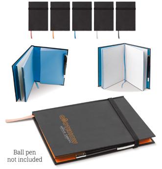 92500 NOTEBOOK COLOR POP A5 A5 notebook med 80 linjerte, hvite ark og elastisk