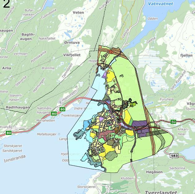 Alternativet innebærer deling av bygningsmassen i to utbygningstrinn.