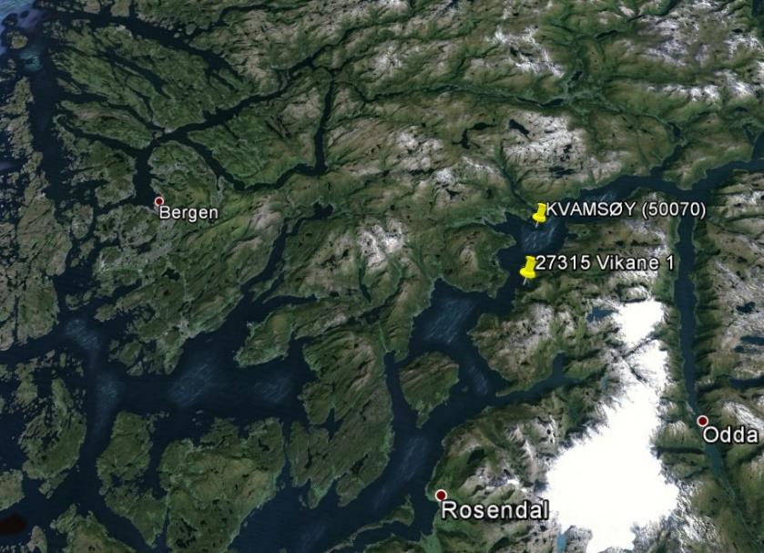 Vref i tabellen nedenfor svarer til referansevindhastigheten fra vindstandarden Vb,0 ganger Cprob, hvor Cprob = 0.9 for 10-års returperiode, og Cprob = 1.0 for 50-års returperiode.