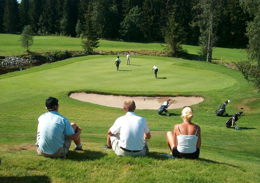 GOLF 18-hulls golfbane ved innkjøringen til Digeråsen.