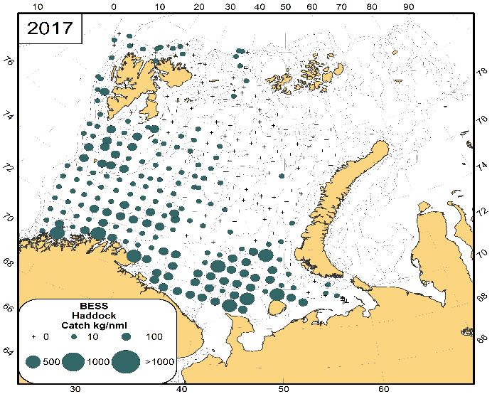 12.3.3 Hyse Beiteområdet for hyse strekker seg om sommeren og høsten inn i polarfrontområdet (Fig. 12.3), også i polarfrontområdet langs vestsiden av Spitsbergen.