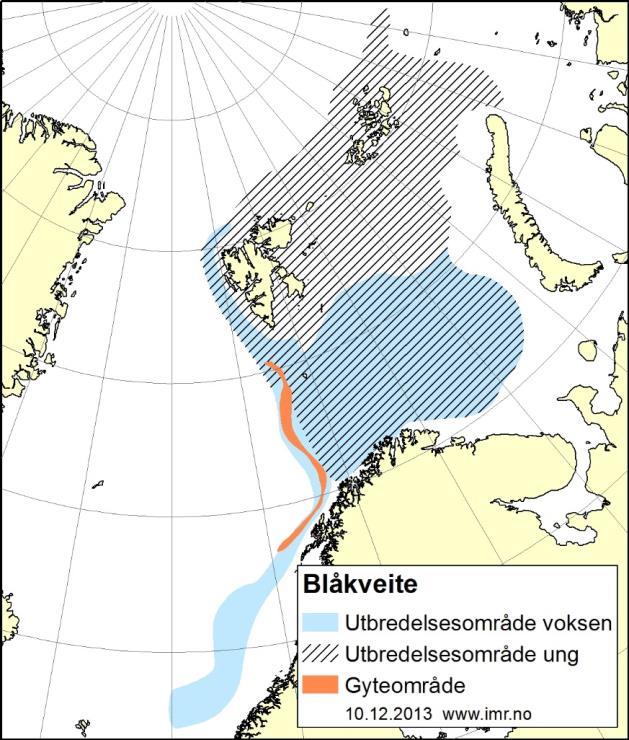12.3.4 Snabeluer Beiteområdet for snabeluer strekker seg mot polarfronten både om sommeren og vinteren.