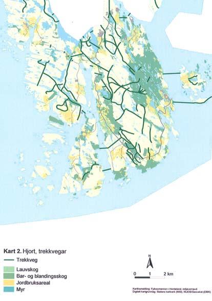 avgjerande vekt i arealplanlegginga. Tekniske inngrep som fører til forringing av områda sin verdi for viltet er uønskt. Det same gjeld tiltak som fører til auka ferdsel og forstyrringar i området.