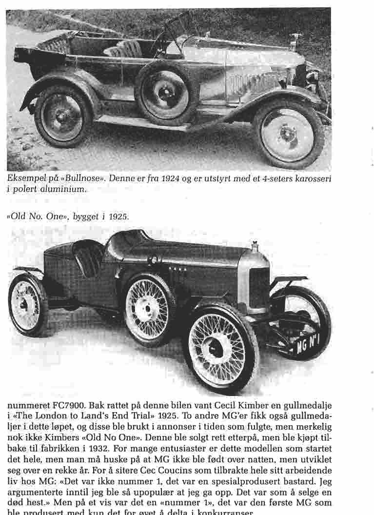 Eksempel på «Bullnose». Denne er fra 1924 og er utstyrt med et 4-seters karosseri i polert aluminium. «Old No. ane», bygget i 1925. nummeret FC7900.