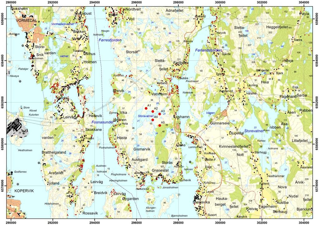 1 Innledning Det er gjort støyberegninger for Gismarvik vindpark i Tysvær kommune i Rogaland. Utformingen av parken, type turbin og navhøyde er spesifisert av oppdragsgiver.