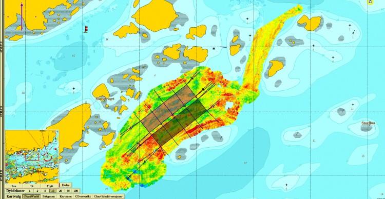 backscatter som gir en indikasjon om substrattype for