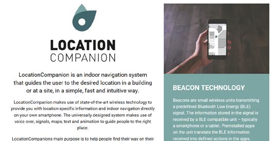 Ulike tilnærminger og løsninger for å tilby guiding utendørs og innendørs; beacons,
