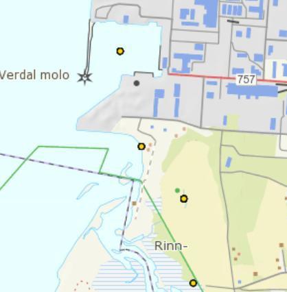 7 (16) Aker Verdal har fått gjennomført sedimentundersøkelser i havnebassenget rett nord for Verdal Havn i 2011. Sedimentene tilfredsstilte grenseverdien for Trinn 1 risikovurdering i M608/2016. 3.