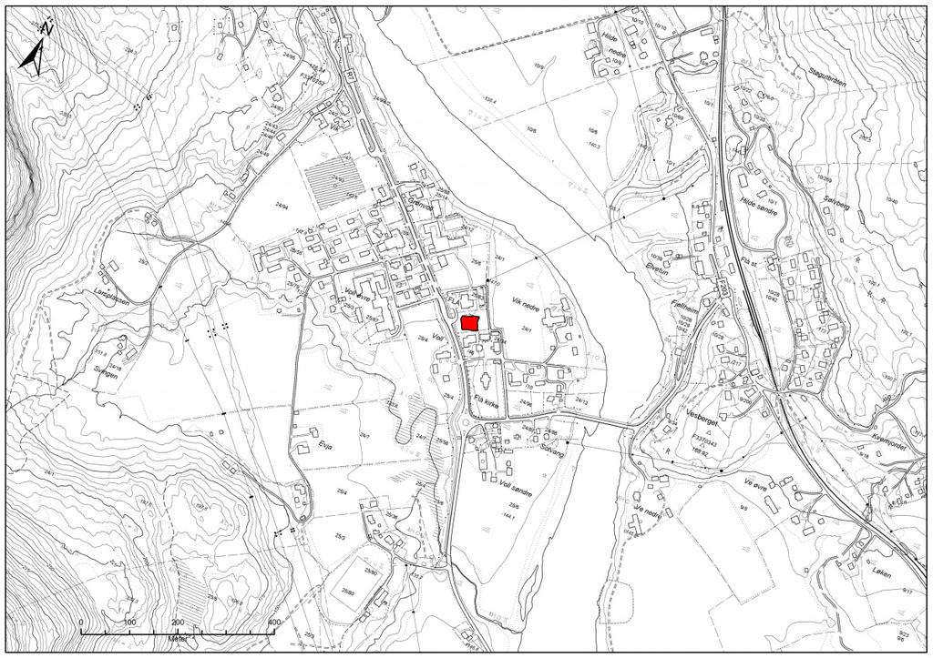 Figur 2. Kart med feltets plassering i nærområdet. Kartgrunnlag: Statens kartverk. Tillatelsesnummer NE12000-150408SAS. Produsert 10.01.