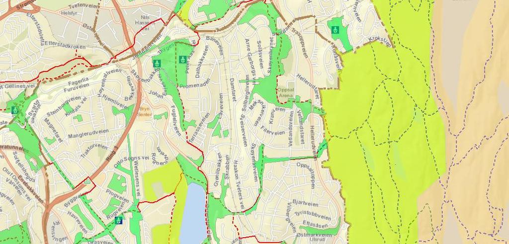 Kartlegging Bydelene er kartlagt i grove