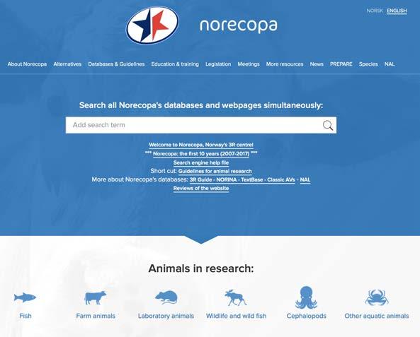 Norecopas fagmøter. Alt er organisert som én stor database, som ved utgangen av 2017 hadde over 7.600 poster.