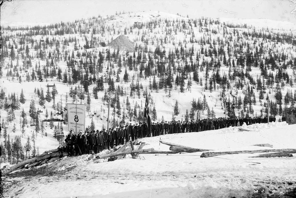 1. mai-tog i Vestfjorddalen i 1908.