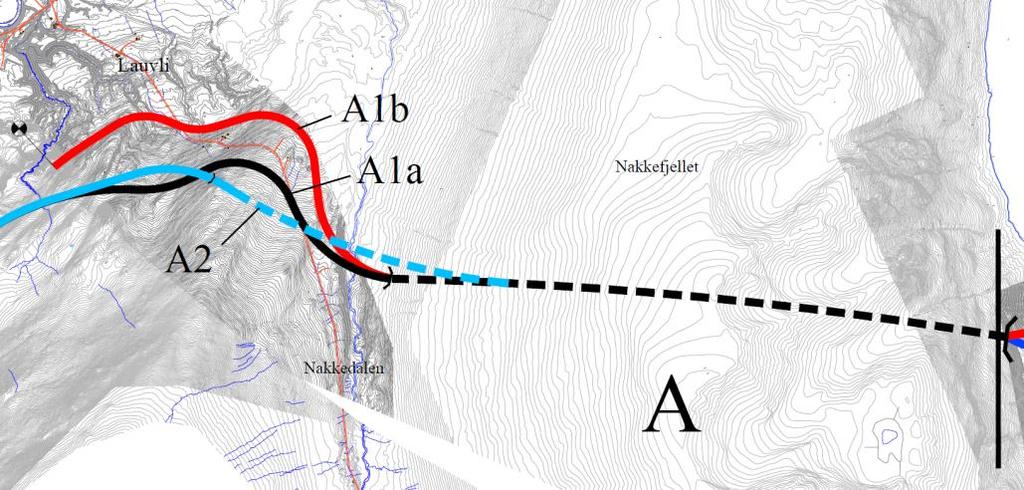 9.2.2 Grunnforhold Geologiske grunnforhold Med bakgrunn i geologiske forundersøkelser som er utført anses alle de gjenstående traséene for Ullsfjordforbindelsen som gjennomførbare.