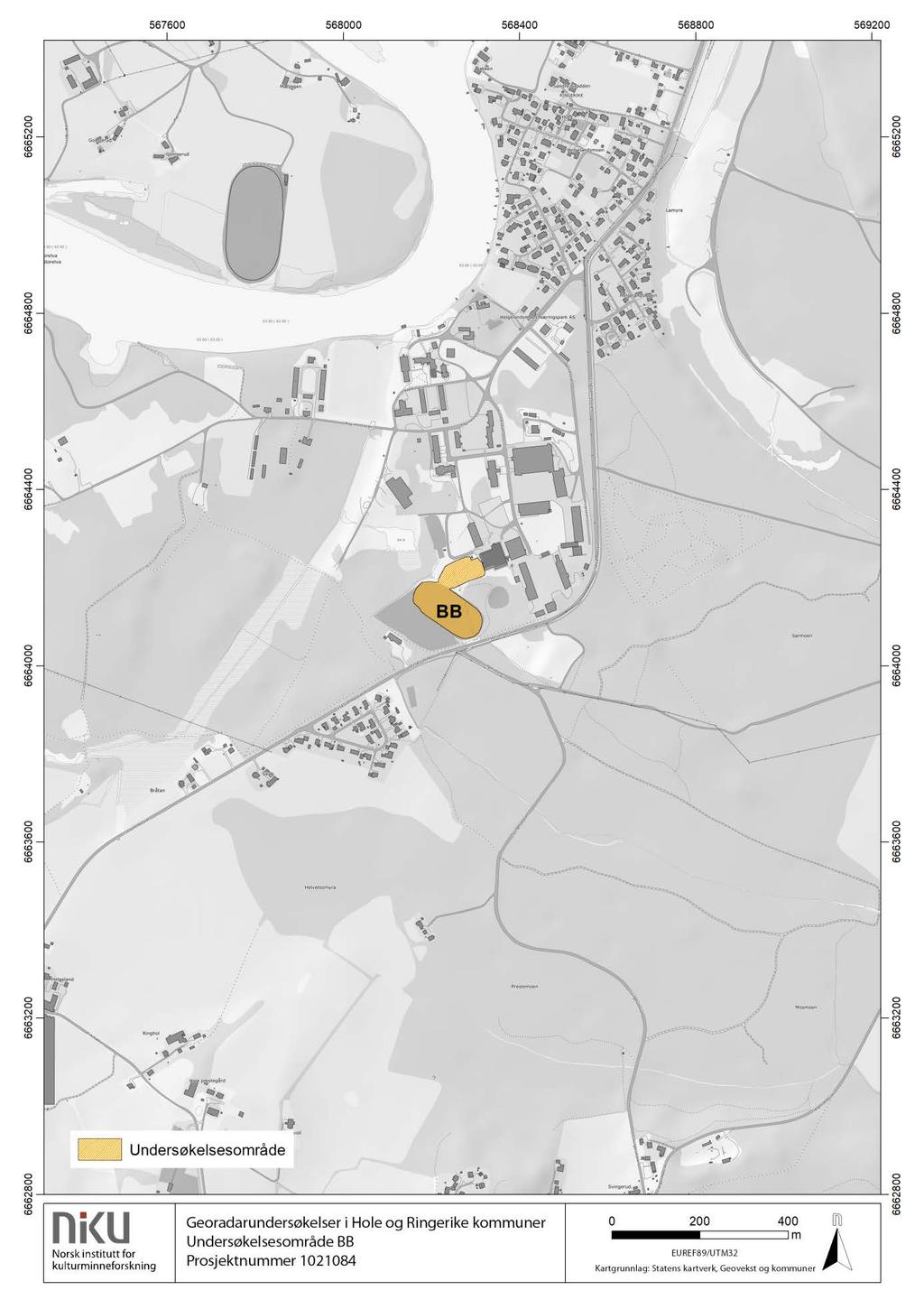 4.2 Ringerike kommune Figur 11: Undersøkelsesområdet i