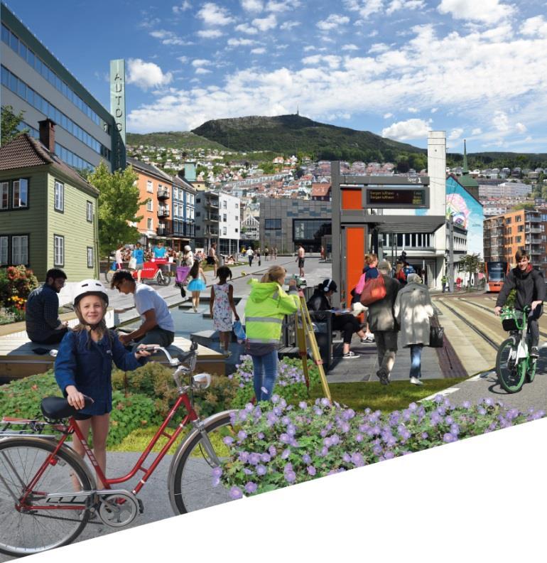 Vi gjør Bergen aktiv og attraktiv Vi bidrar til kompakt by - Målene i KPS og KPA, god arealutvikling, faglighet og kvalitet i saksbehandlingen Vi tenker helhet og felles kultur - At alle saker bidrar