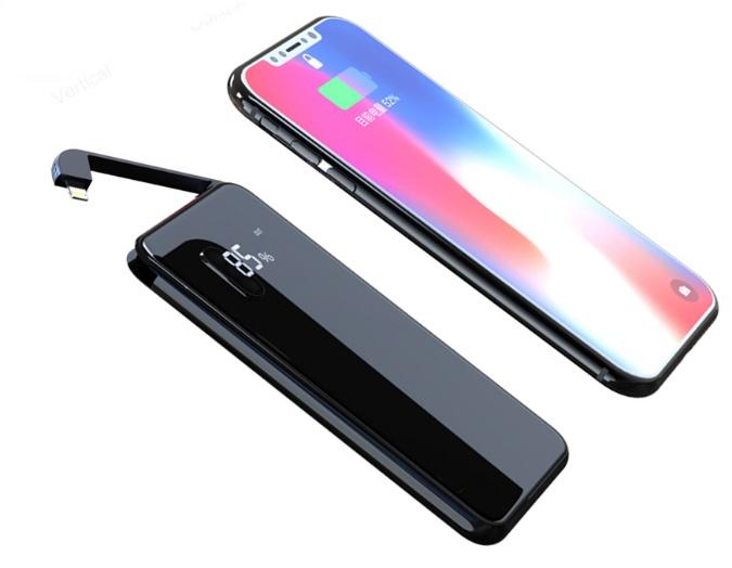 SQUISS er bygd med intelligent chip og trygge batterier, og kan lade en iphone X opptil 3 ganger, eller en Samsung S8 inntil 2.5 ganger.