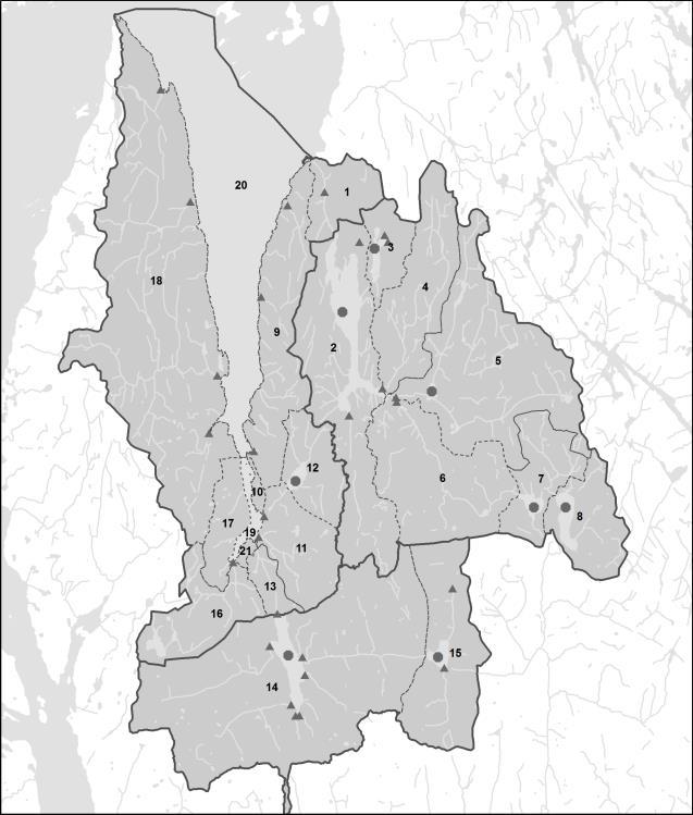 Tiltaksrettet overvåking i PURA Lange tradisjoner for overvåking i dette vannområdet NMBU (UMB, NLH) ligger i