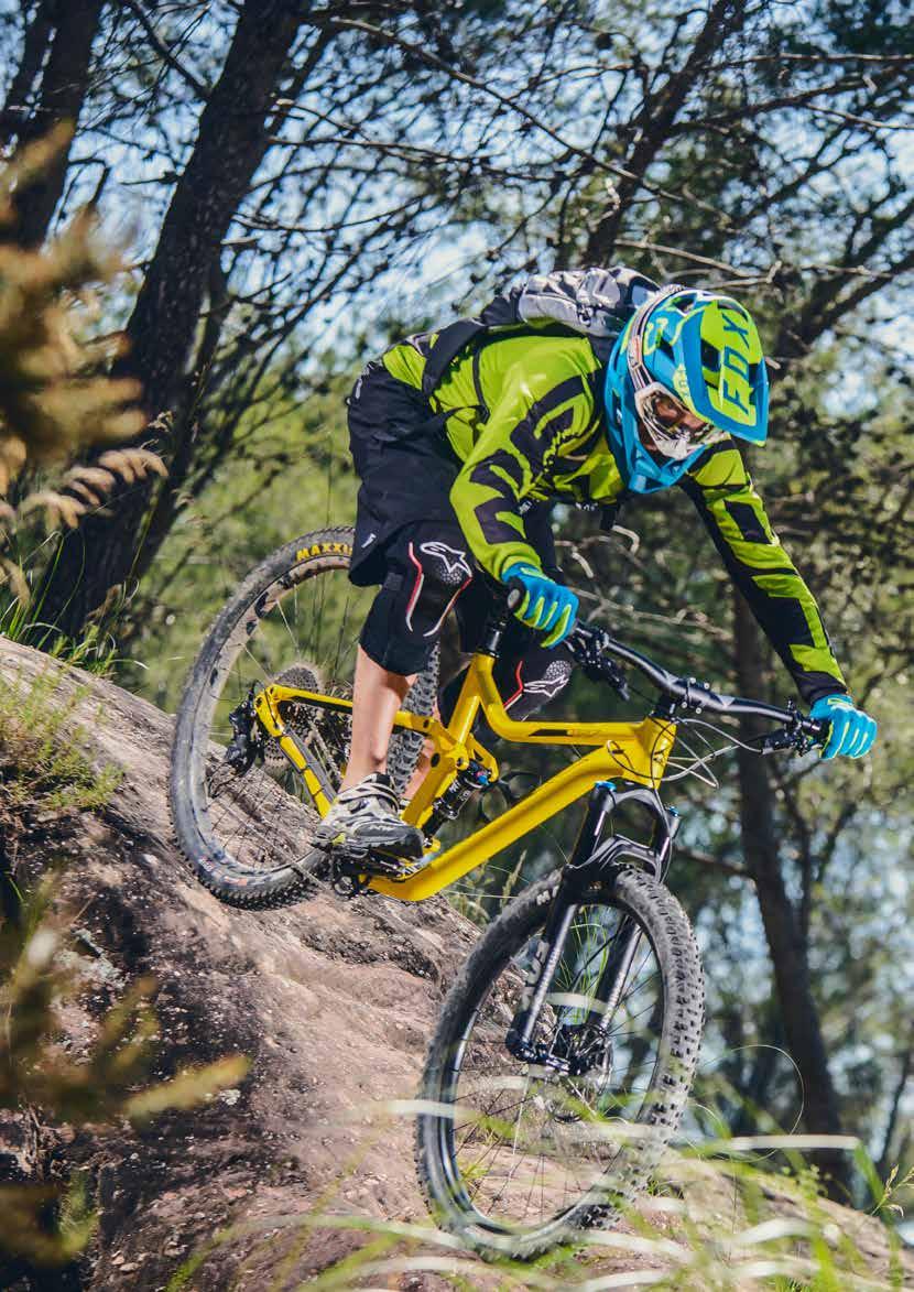 ALL MOUNTAIN ENDURO AND TRAIL FUN ONE- FORTY The latest addition to our float link equipped full suspension trail bike line-up and the perfect all day bike if you like your trails to be