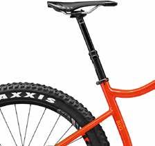 8" TYRES / 650B+ WHEELS 650b+ wheels featuring 35-40 mm wide inner width rims and 2.