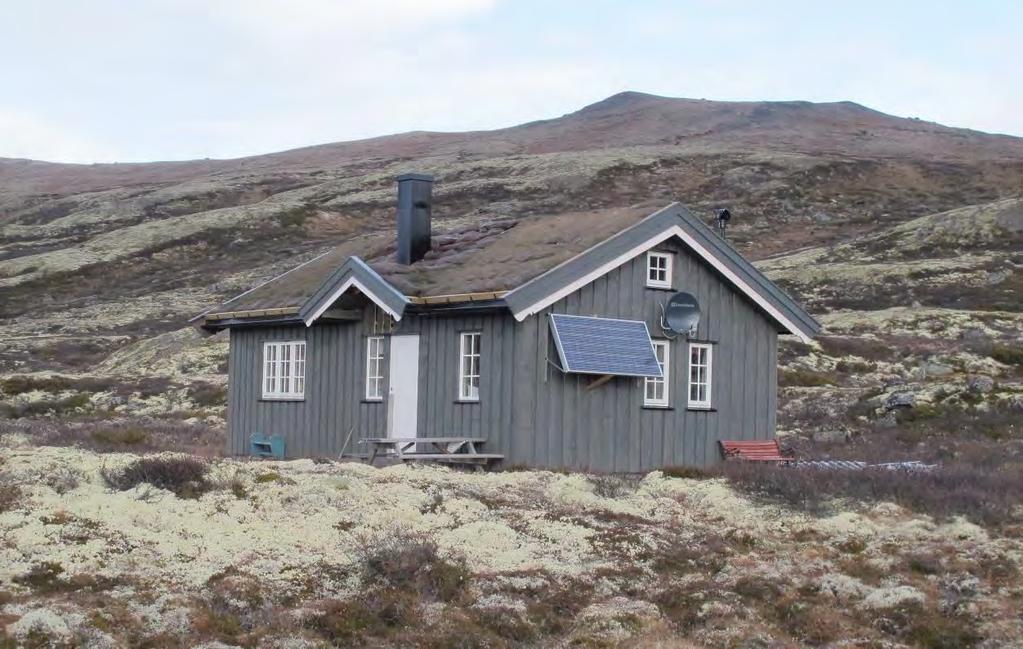 nye hytta som ble satt opp ved Råtåsjøen i Knutshø