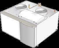 Tilbehør væske-vann / luft-vann NIBE FLM Ventilasjonsmodul Med en NIBE FLM ventilasjonsmodul kan energien fra mekanisk avtrekksluft gjenvinnes til kuldebærerkretsen for varmepumpen.