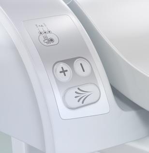 Spyl og tørk toalett Kontroll funksjon på siden av toalett/fjernkontroll Kan individuelt tilpasses toalettene er helautomatiske, og har mange ulike funksjoner og innstillinger som forenkler hverdagen.
