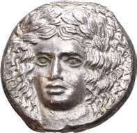 Antikke mynter ANTIKKE MYNTER/ANCIENT COINS GRESKE MYNTER/GREEK COINS 844 200% 844 SICILIA, Katana, ca.