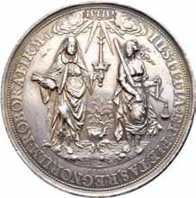 IV, Freden i Brømsebro 1645. Blum. Sølv. 53 mm.
