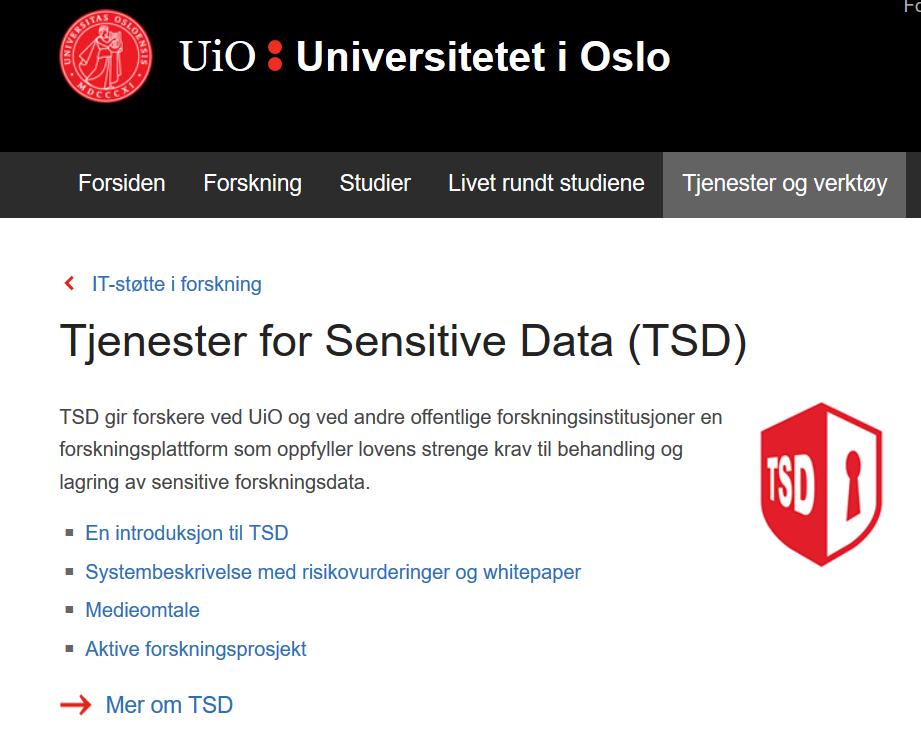 Oppbevaring av opplysninger NKARR Opplysningene til registeret sendes av «Nettskjema» til sikkert område ved «Tjeneste for sensitive data» (UiO) Alle opplysninger lagres avidentifisert i registeret.