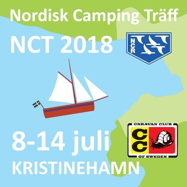 NCT 2018 skal avholdes i Kristinehamn Det er foreløpig ingen aktiv påmeldingsside gjennom Caravan Club of Sweden.