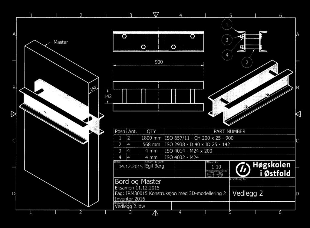 40 x ID 25-142 3 4 4 mm ISO 4014 - M24 x 200 4 4 4 mm ISO 4032 - M24 a o:konstr.