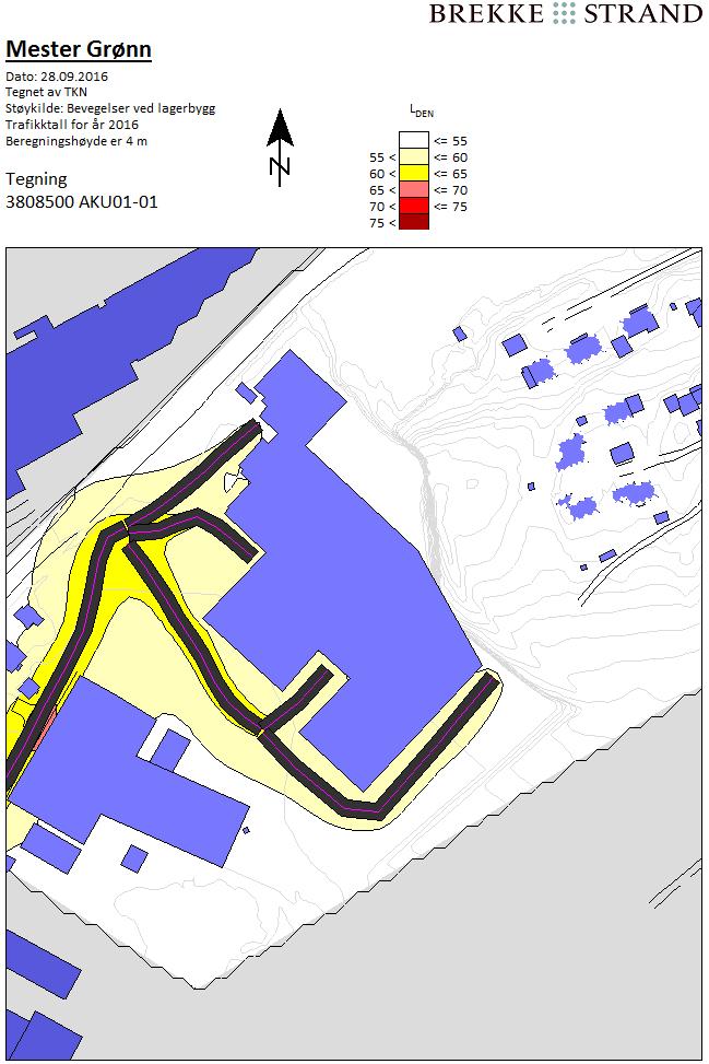 Vedlegg 2: Støysonekart Rapportnr: AKU 01