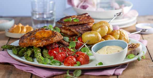 grillspyd av stål eller tre Forslag til annet tilbehør: grillet sitron grillet squash grillet ananas